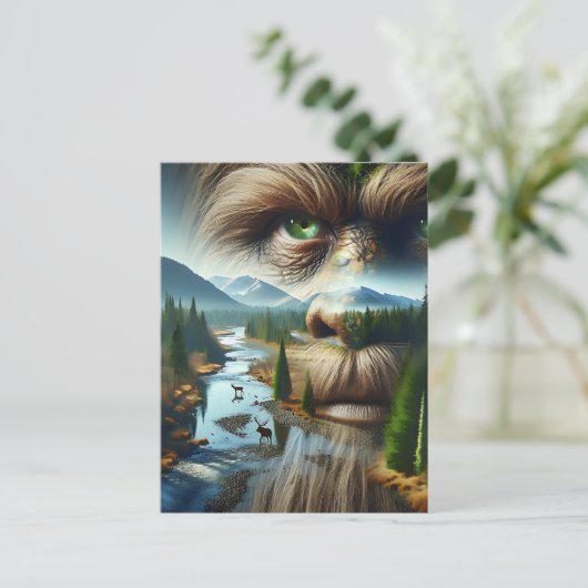 Carte Postale Rester en contact avec Sasquatch (Debout devant)