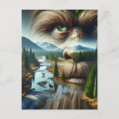 Carte Postale Rester en contact avec Sasquatch (Devant)