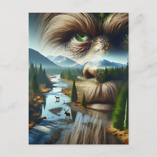 Carte Postale Rester en contact avec Sasquatch (Devant)