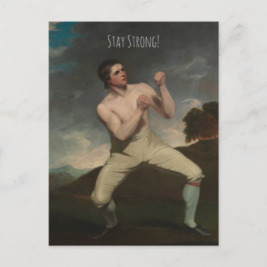 Carte Postale Rester solide et sans art (Devant)