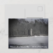 Carte Postale Restes d'un vieux Silo sur le lac Delaware (Devant / Derrière)