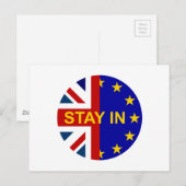 Carte Postale Restez à l'intérieur ! (Devant / Derrière)