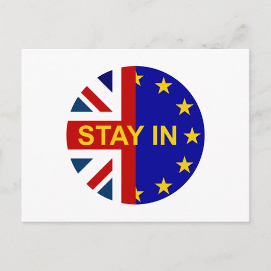 Carte Postale Restez à l'intérieur ! (Devant)