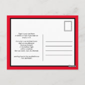 Carte Postale Restez au calme et restez à la maison (Dos)