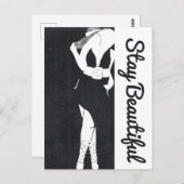 Carte Postale Restez belle épaisse poussette (Devant / Derrière)