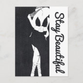 Carte Postale Restez belle épaisse poussette (Devant)