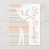 Carte Postale Restez belle épaisse poussette (Devant)