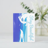 Carte Postale Restez belle épaisse poussette (Debout devant)