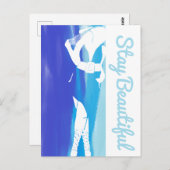 Carte Postale Restez belle épaisse poussette (Devant / Derrière)