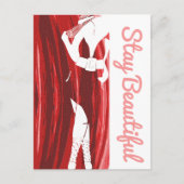 Carte Postale Restez belle épaisse poussette (Devant)