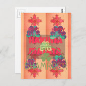 Carte Postale Restez béni Bonne Saint Patrick Jour Hakuna Mata (Devant / Derrière)