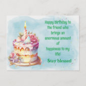 Carte Postale Restez bénis (Devant)