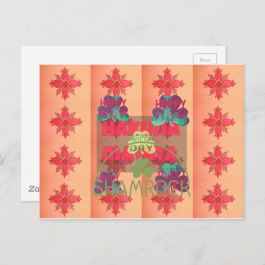 Carte Postale Restez bénis, Joyeuse Saint-Patrick Hakuna Matata (Devant / Derrière)