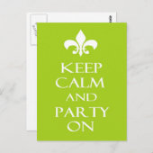 Carte Postale Restez calme (Devant / Derrière)