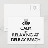 Carte Postale Restez calme en vous relaxant à Delray Beach Flori (Devant / Derrière)