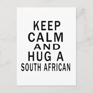 Carte Postale Restez Calme Et Accrochez Un Sud-Africain