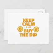 Carte Postale Restez Calme Et Achetez La Plongée - Cristal Drôle (Devant / Derrière)