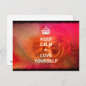 Carte Postale Restez calme et aimez-vous (Devant / Derrière)