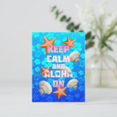 Carte Postale Restez Calme Et Aloha (Debout devant)