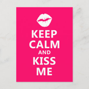 Carte Postale Restez calme et baisez-moi