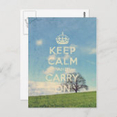 Carte Postale restez calme et continuez (Devant / Derrière)