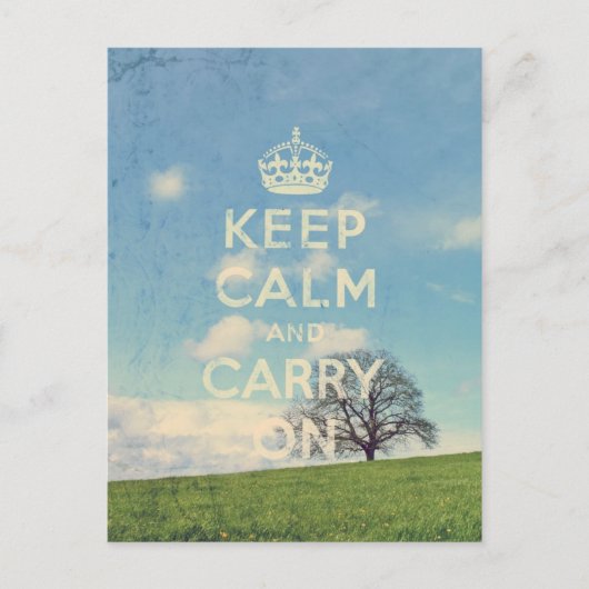 Carte Postale restez calme et continuez (Devant)