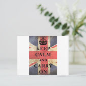 Carte Postale restez calme et continuez en angleterre (Debout devant)