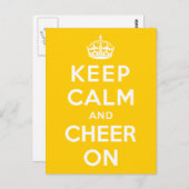 Carte Postale Restez calme et encouragez (Devant / Derrière)
