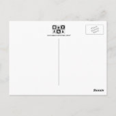 Carte Postale Restez calme et jouez aux échecs (Dos)