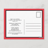 Carte Postale Restez calme et joyeux Noël (Dos)