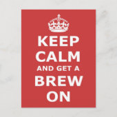 Carte Postale Restez calme et laissez-vous tenter par une pause (Devant)