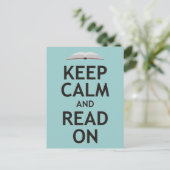 Carte Postale Restez calme et lisez sur (Debout devant)