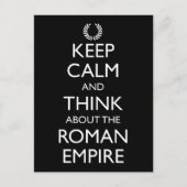 Carte Postale Restez Calme Et Pensez À L'Empire Romain (Devant)