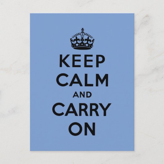 Carte Postale restez calme et poursuivez Original (Devant)