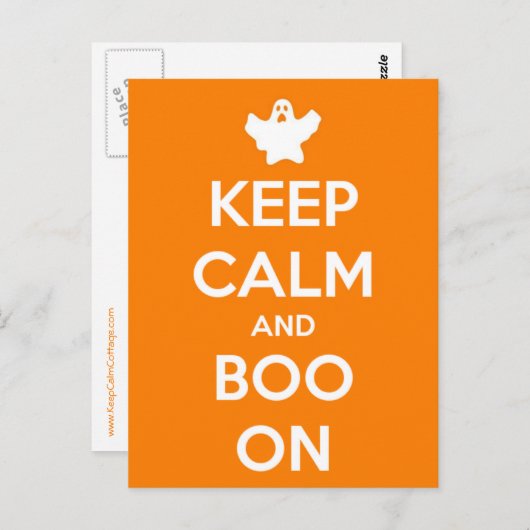 Carte Postale Restez calme et restez actif (Devant / Derrière)