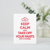 Carte Postale Restez calme et retirez vos pantalons (Debout devant)