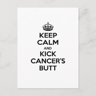 Carte Postale Restez calme et secouez le coeur du cancer