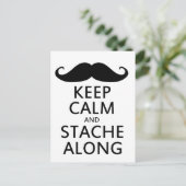 Carte Postale Restez calme et stache le long (Debout devant)