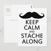 Carte Postale Restez calme et stache le long (Devant / Derrière)