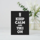 Carte Postale Restez Calme Et Tiki (Debout devant)
