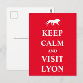 Carte Postale Restez calme et visitez Lyon (Devant / Derrière)