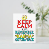 Carte Postale Restez calme — Karma (Debout devant)
