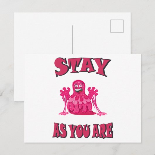 Carte Postale Restez comme vous êtes (Devant / Derrière)