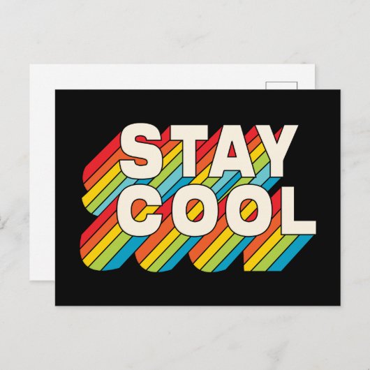 Carte Postale Restez Cool (Devant / Derrière)