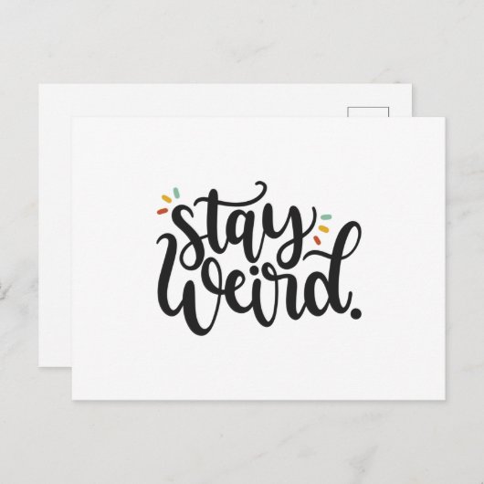 Carte Postale Restez Drôle (Devant / Derrière)