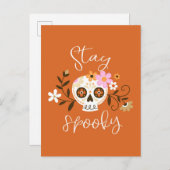 Carte Postale Restez effrayants (Devant / Derrière)