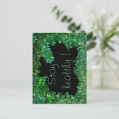 Carte Postale Restez en bonne santé avec le Ivy vert (Debout devant)