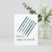 Carte Postale Restez en contact avec l'illustration personnalisé (Debout devant)