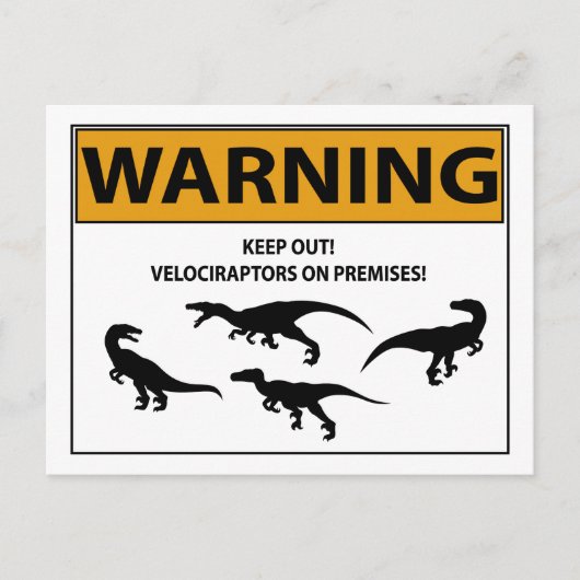 Carte Postale Restez en dehors ! SYMBOLE VÉCRATEUR (Devant)