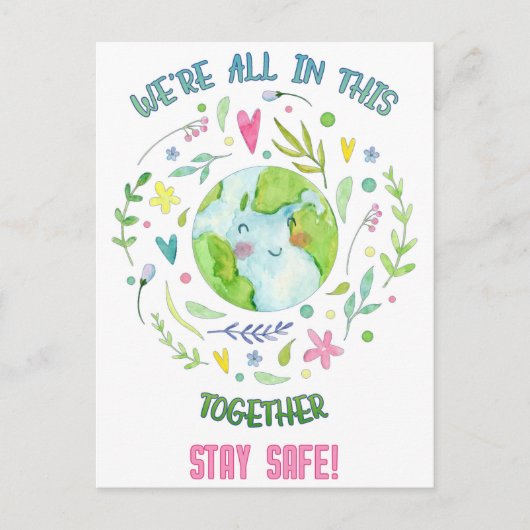 Carte Postale Restez en sécurité ! (Devant)